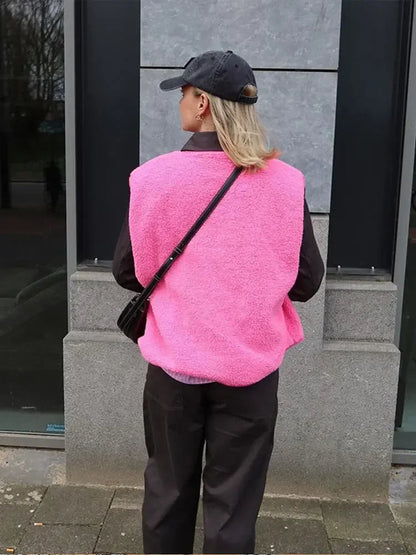 Warm & Comfortable V-neck Gilet for Women - Alina