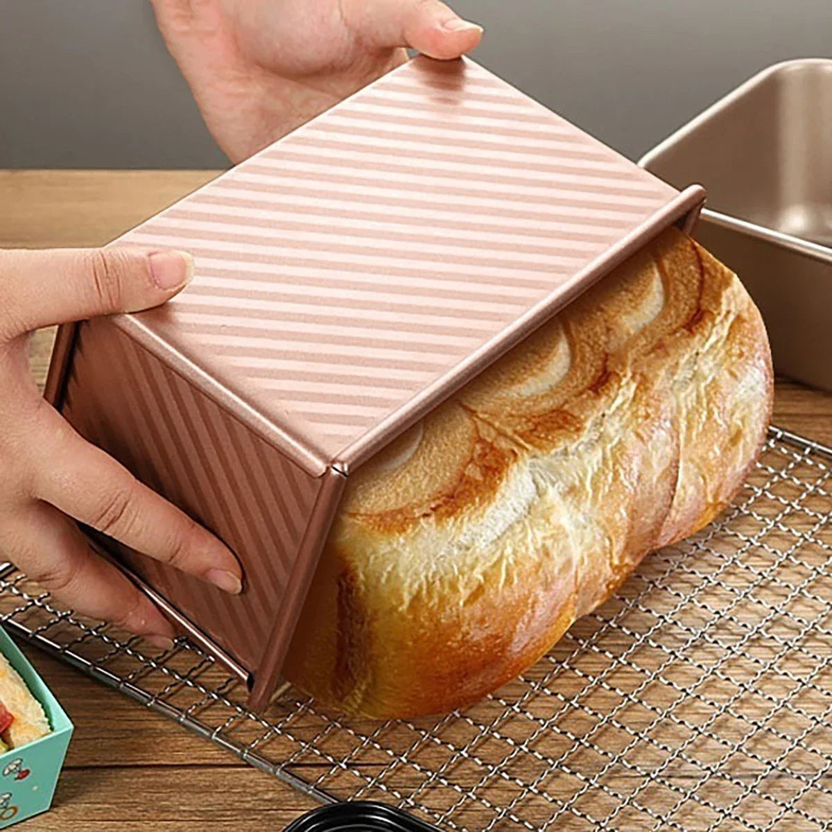 2-piece Rose Gold Non-Stick Bakeware Set with Lid - Brielle