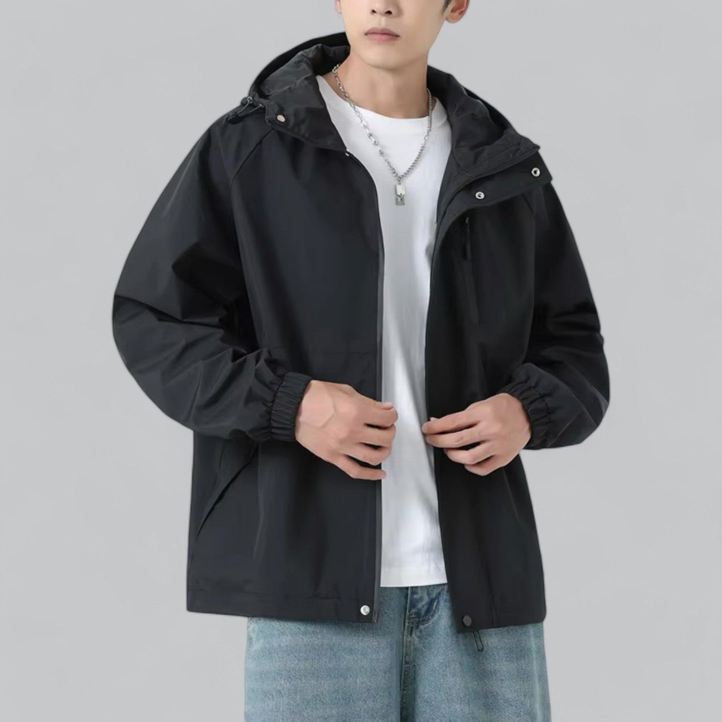 Men's windbreaker with relaxed fit & weather protection – Damian