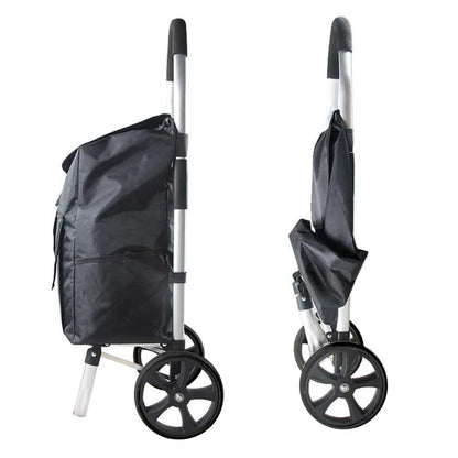 Foldable Aluminium Shopping Trolley – CarryEase