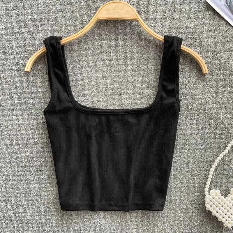 Rugloser Crop-Top in a solid colour – Zayra