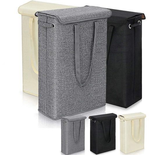 45L Slim Laundry Basket with Lid – Neris