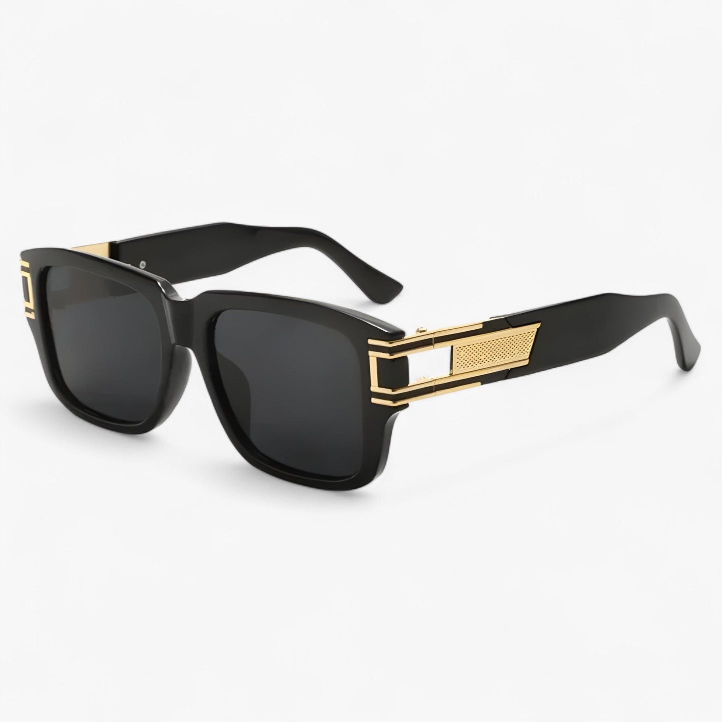 Vintage sunglasses with square frame and drop detail – Elvoir