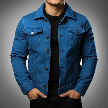 Robust & timeless men's denim jacket made from 100% cotton – Noah Autumn edition