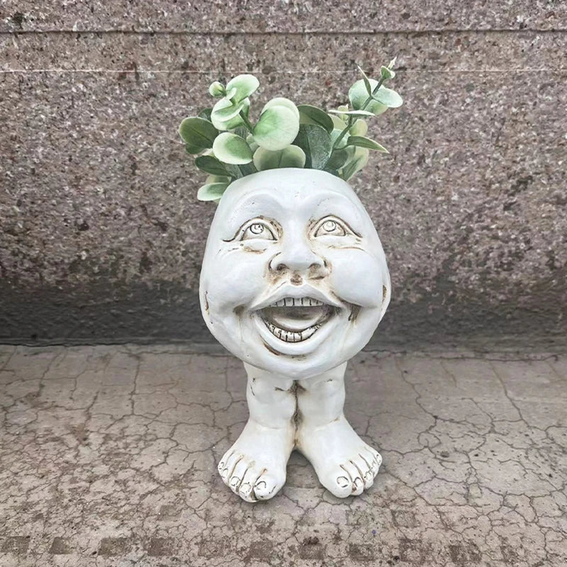 Funny Face Wax Plant Pot - GigglePot