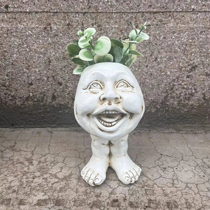 Funny Face Wax Plant Pot - GigglePot