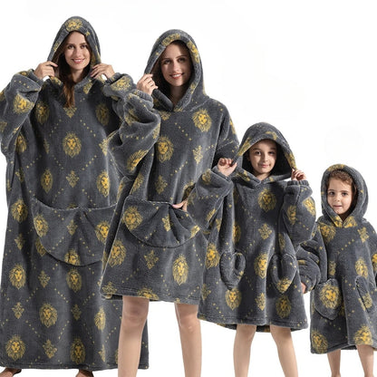 Pumpkin Hoodie Blanket for Halloween Coziness – SpookySnuggle
