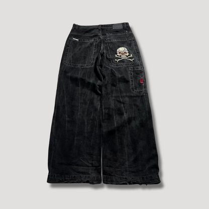 Black Baggy Jeans with High Waist – Raven