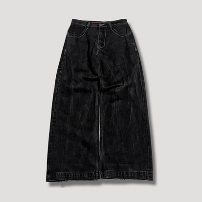 Black Baggy Jeans with High Waist – Raven