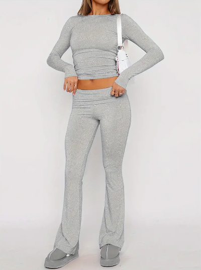 Comfortable 2-Piece Flare Set – Nova