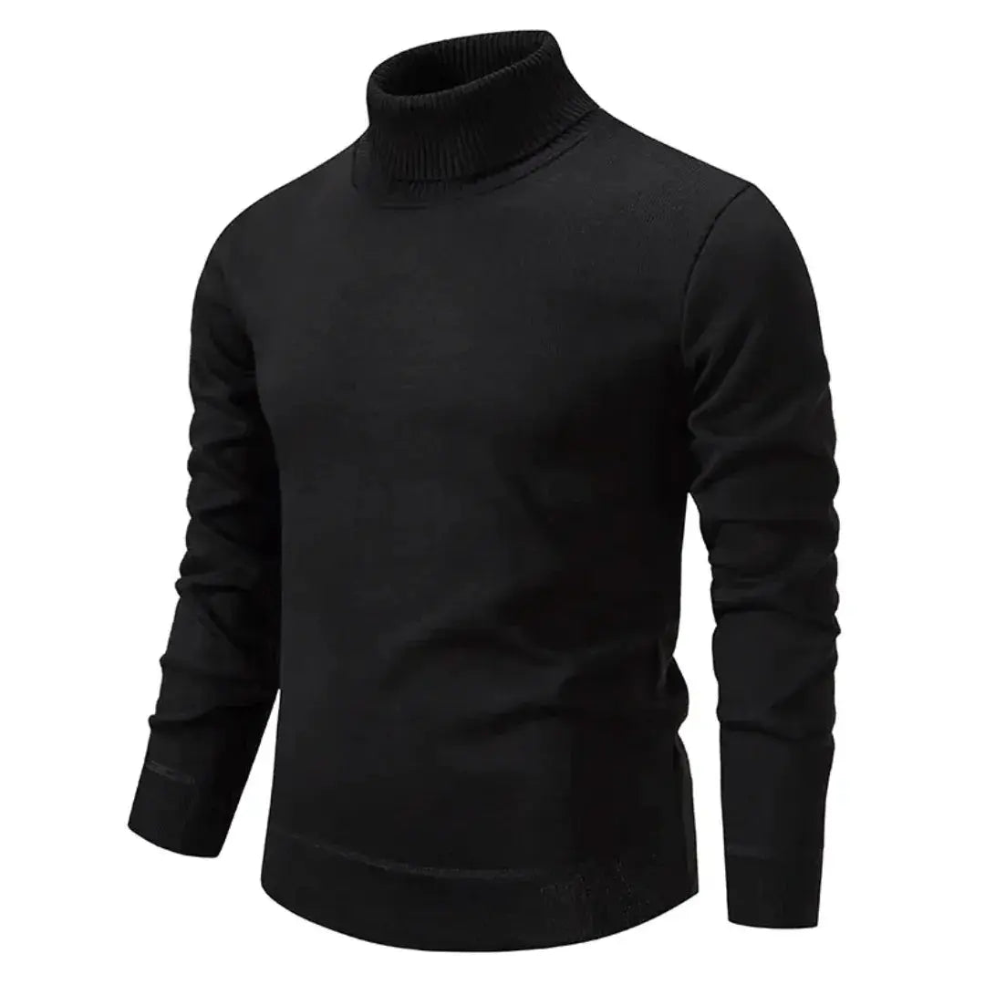 Schmal Geschnittener Rollkragen Sweater - Toni