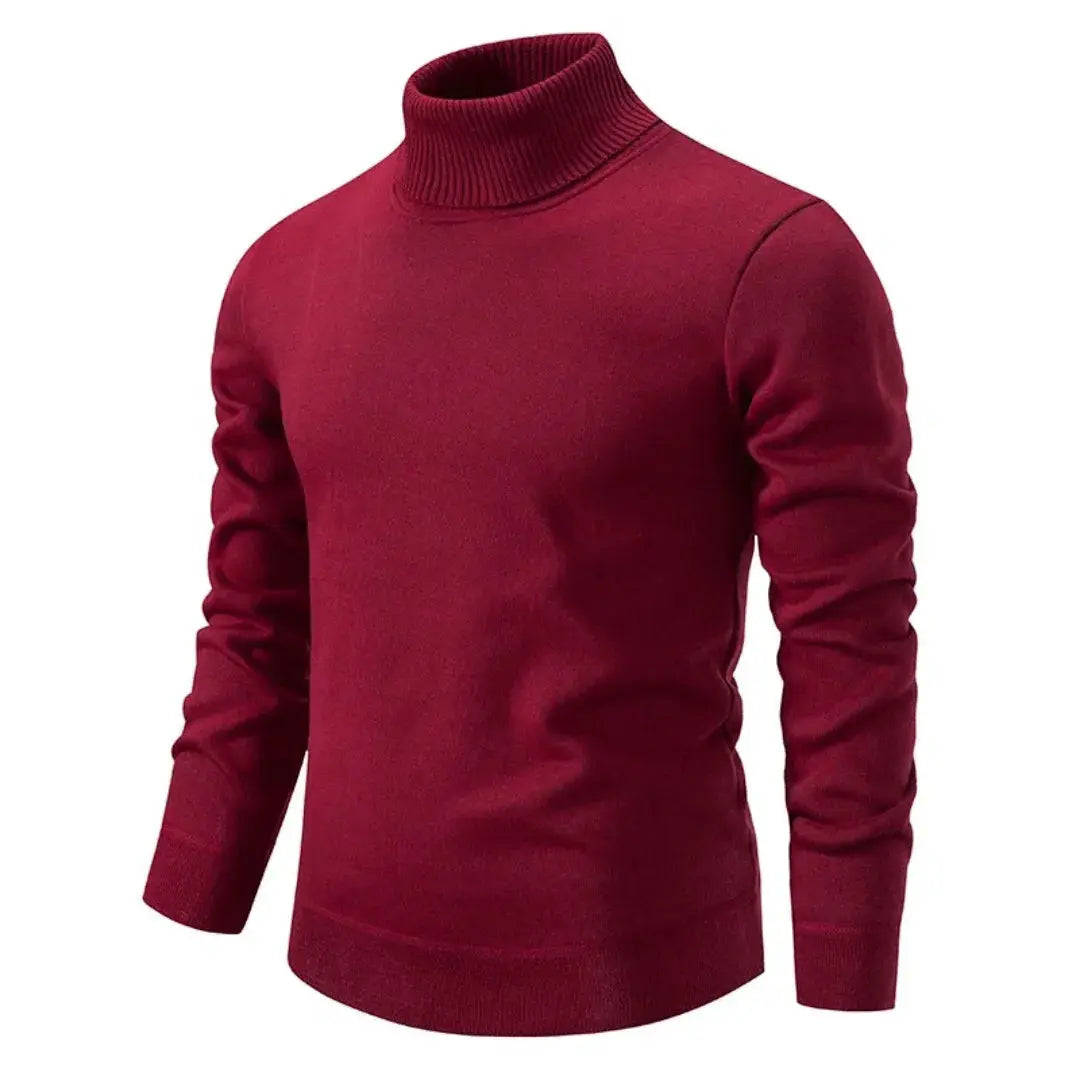 Schmal Geschnittener Rollkragen Sweater - Toni