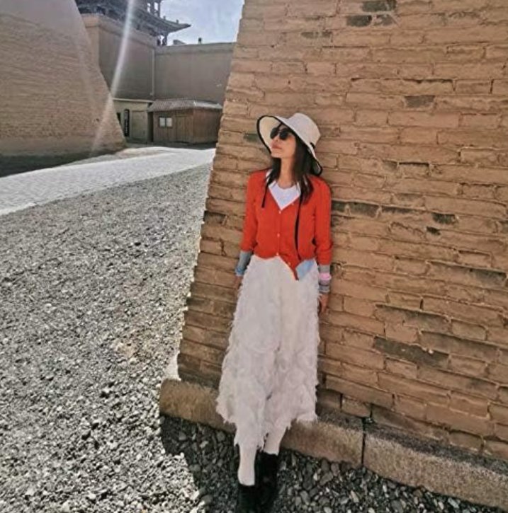 Large women's sun hat with wide brim - Livia