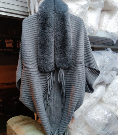 Ladies' Coat Louise – With Luxurious Faux Fur Collar | One Size