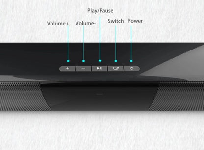 Wireless Bluetooth Soundbar Stereo Speaker System with FM & USB – CineWave