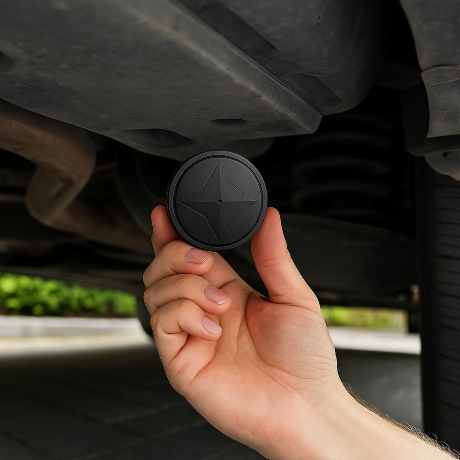 GPS Tracker Magnetic Compact – Real-time tracking for vehicles, pets & valuables – USB rechargeable