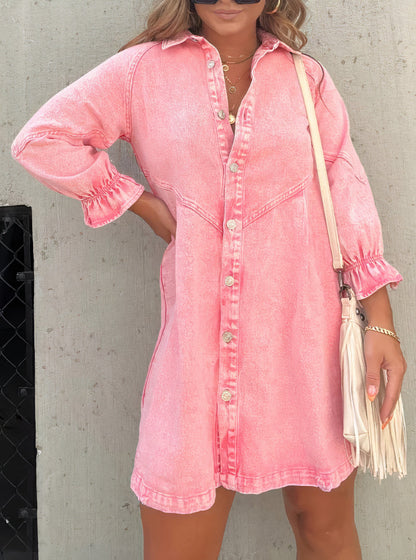 Long-sleeved denim dress – Autumn Magic Noor