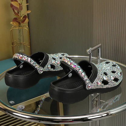 Crystal-embellished summer ladies' slippers made of EVA - Alviera