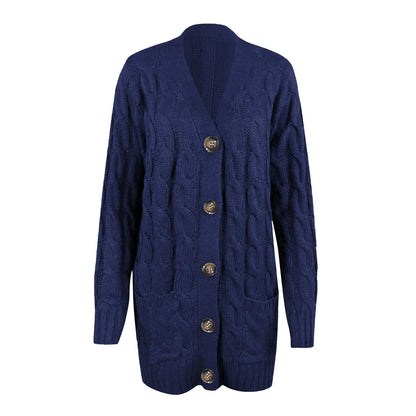 Knitted Women's Cardigan with Buttons – Noor