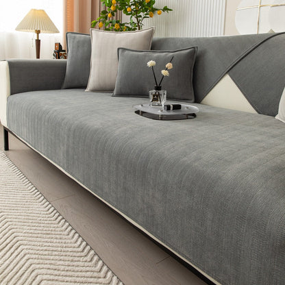 Chenille Bank Protector with Herringbone Structure – VeluraShield