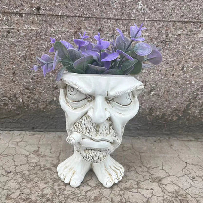 Funny Face Wax Plant Pot - GigglePot