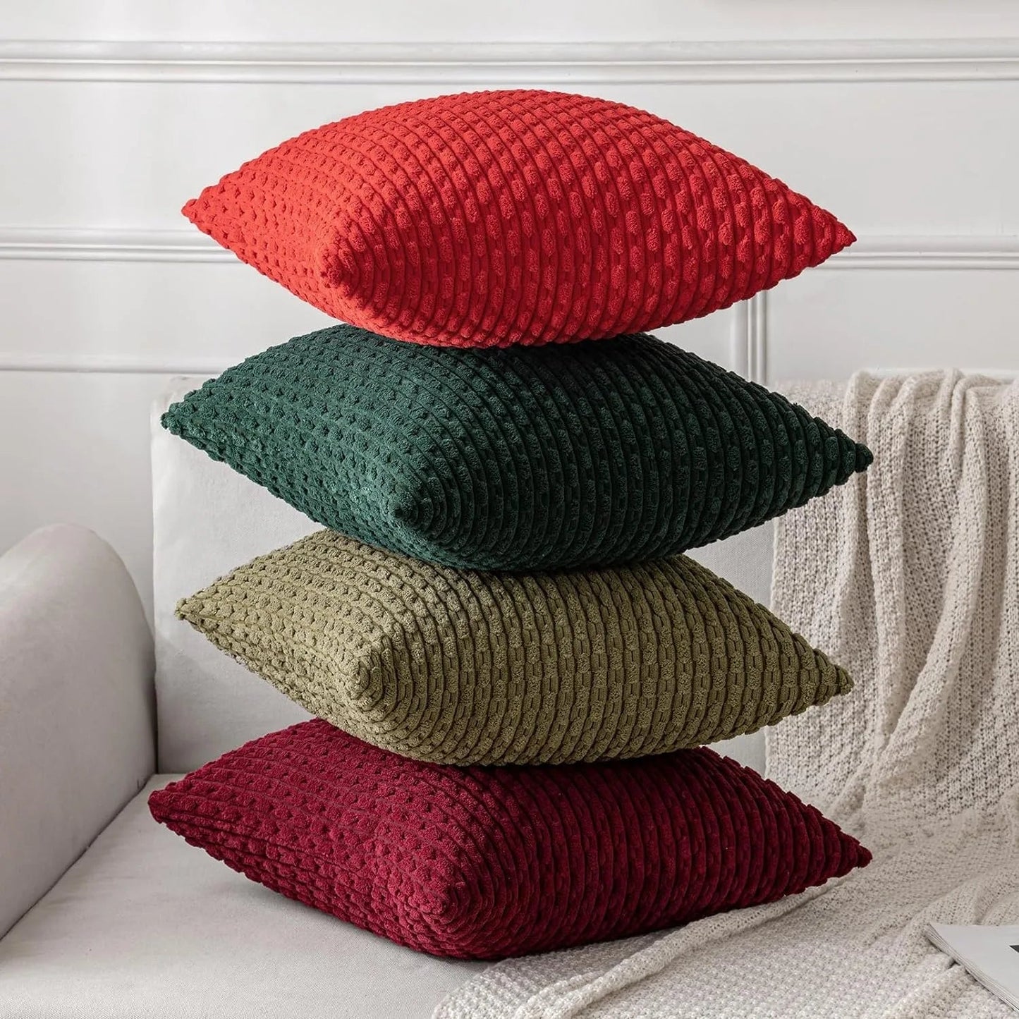 Corduroy Cushion Covers with Boho Style – Velvia