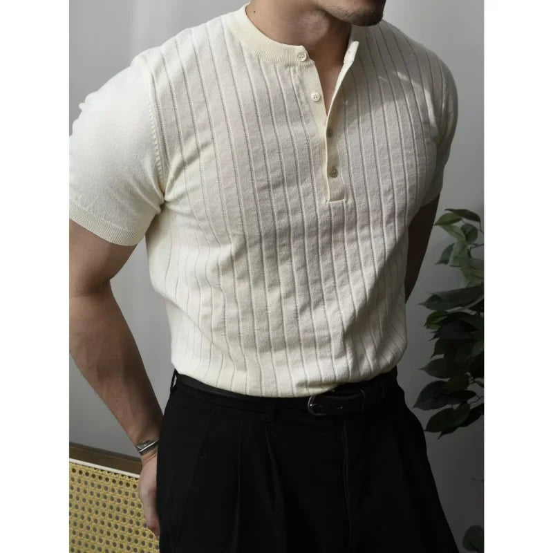 Slim Fit Men's Polo Shirt with Zip – Fabrizio