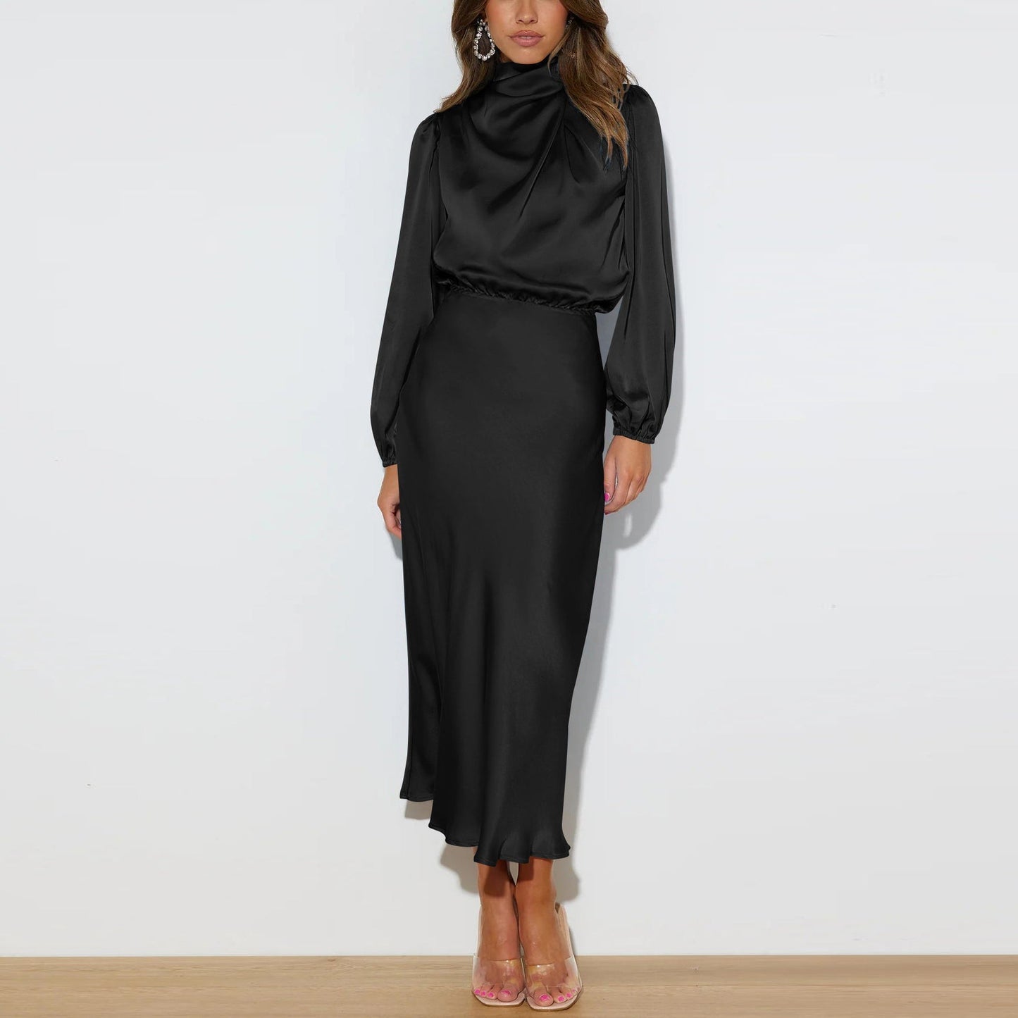 Luxury Satin Dress - Evelina