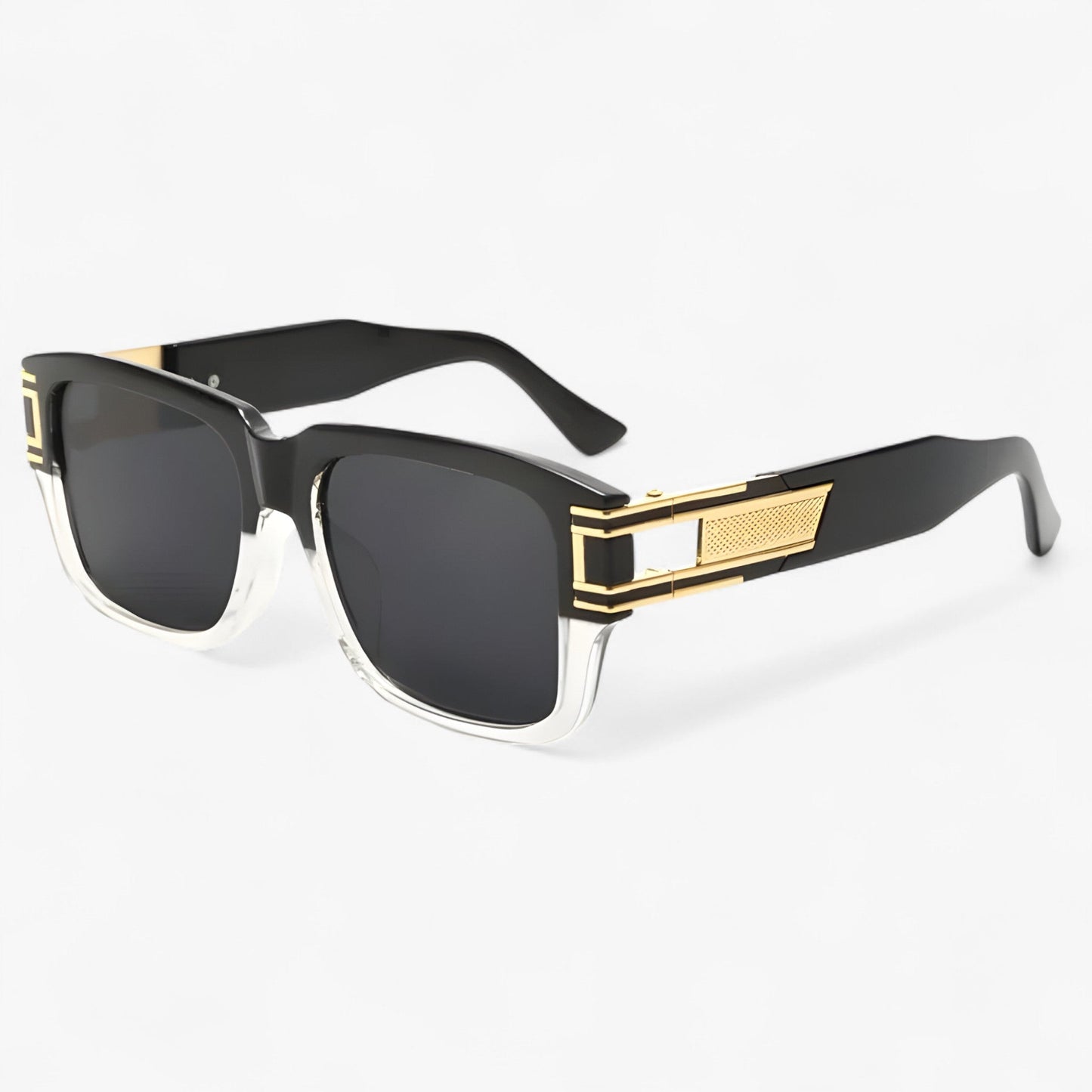 Vintage sunglasses with square frame and drop detail – Elvoir