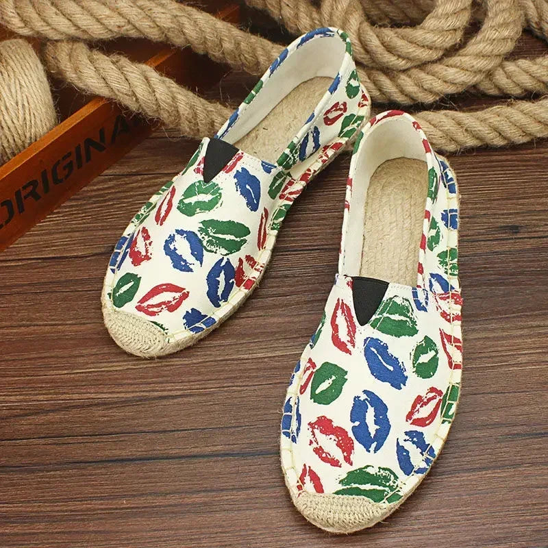 Men's espadrille with graffiti design – Elio