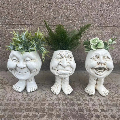Funny Face Wax Plant Pot - GigglePot