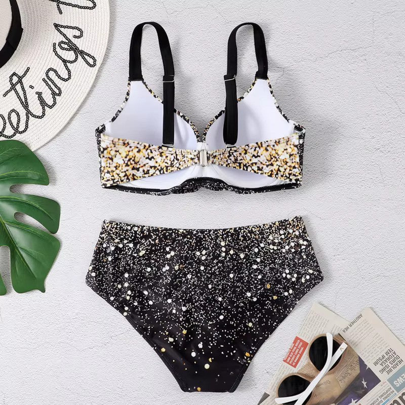 Trendy High-Waisted Bikini Set – Selina