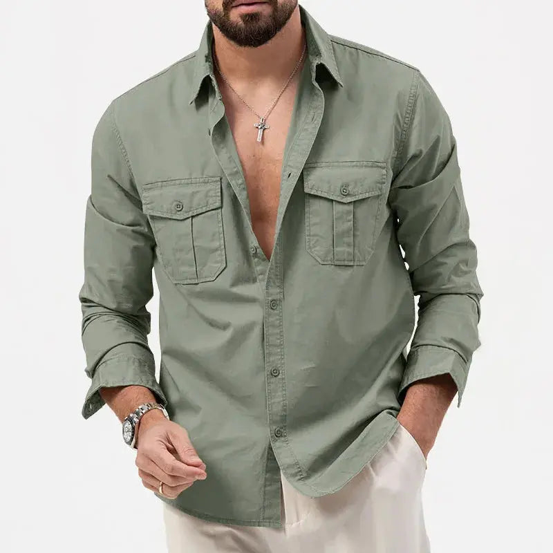Vintage Men's Long Sleeve Shirt – Vincent