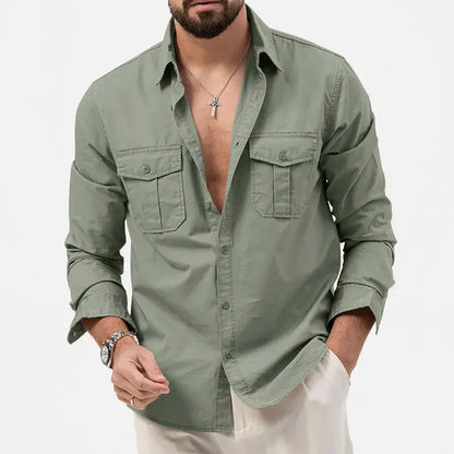 Vintage Men's Long Sleeve Shirt – Vincent