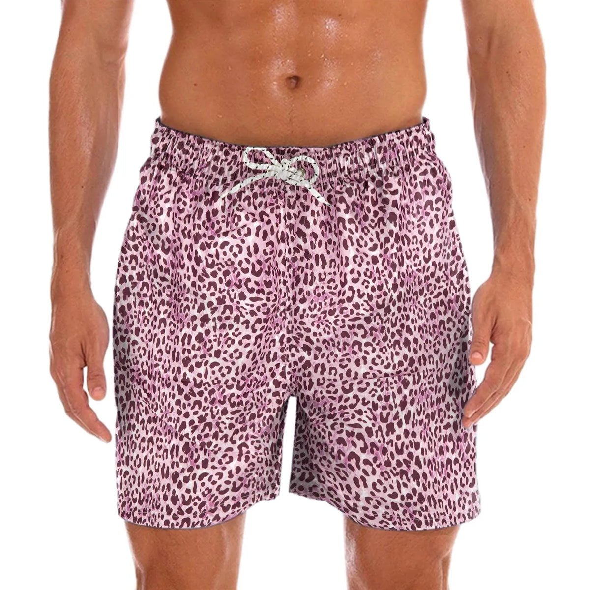 Men's swim shorts with cheerful print – Milo