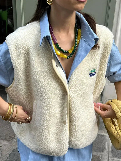 Warm & Comfortable V-neck Gilet for Women - Alina