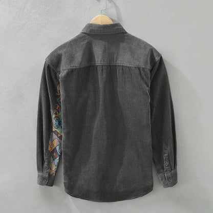 Cotton Men's Shirt with Long Sleeves - Quinten