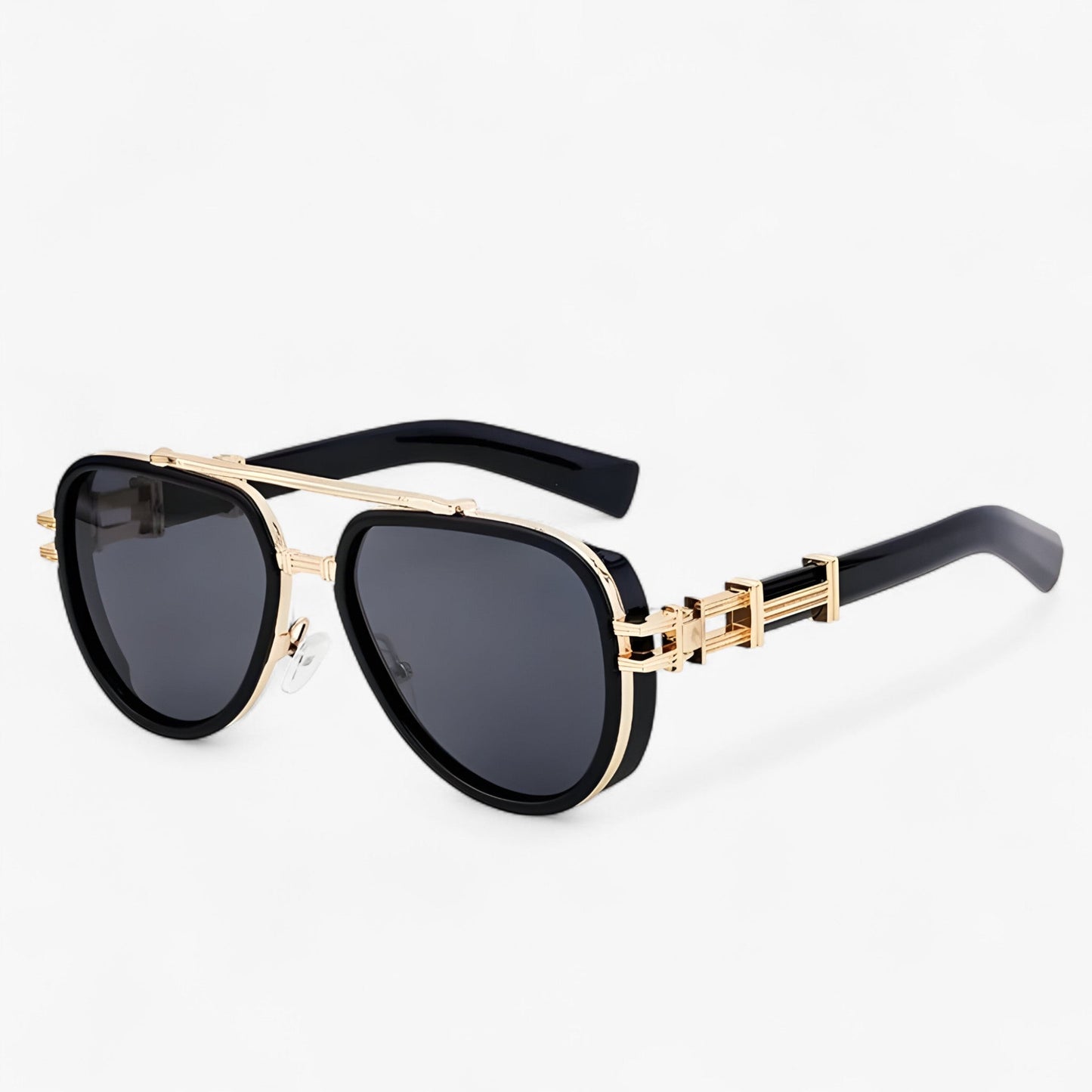 Oversized steampunk sunglasses with polarized lenses – Arclight