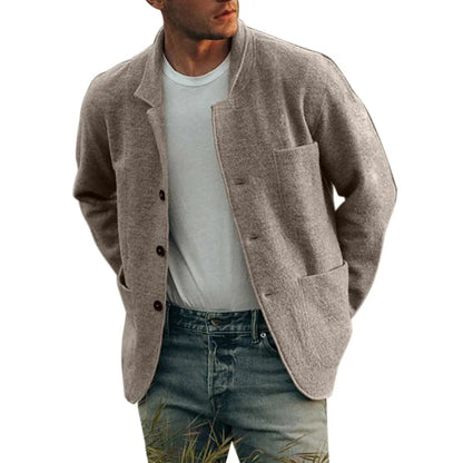 Men's cardigan with tailored fit – Dario