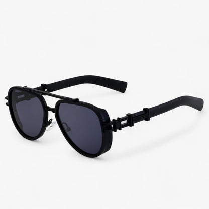 Oversized steampunk sunglasses with polarized lenses – Arclight