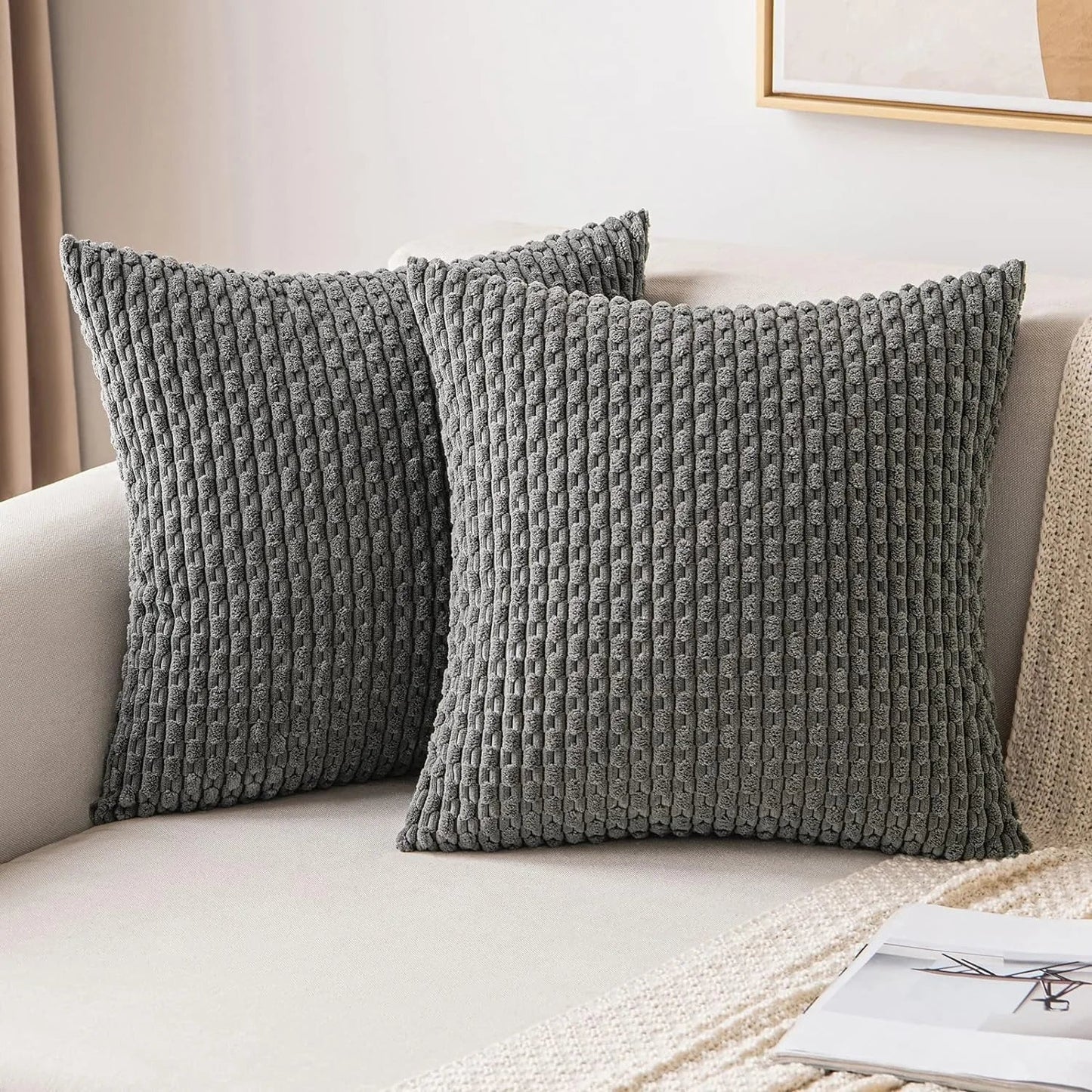 Corduroy Cushion Covers with Boho Style – Velvia
