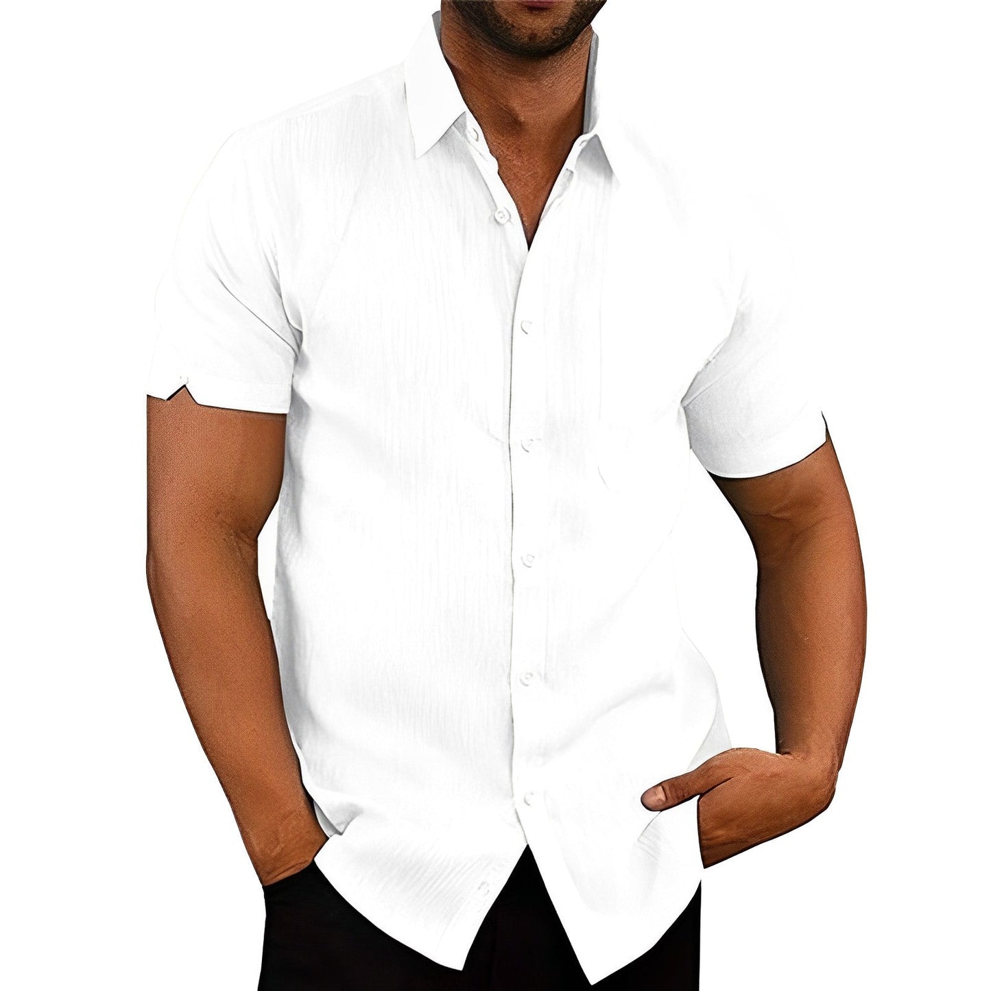 BreezeWave Shirt | Trendy Linen-Look Shirt for Men