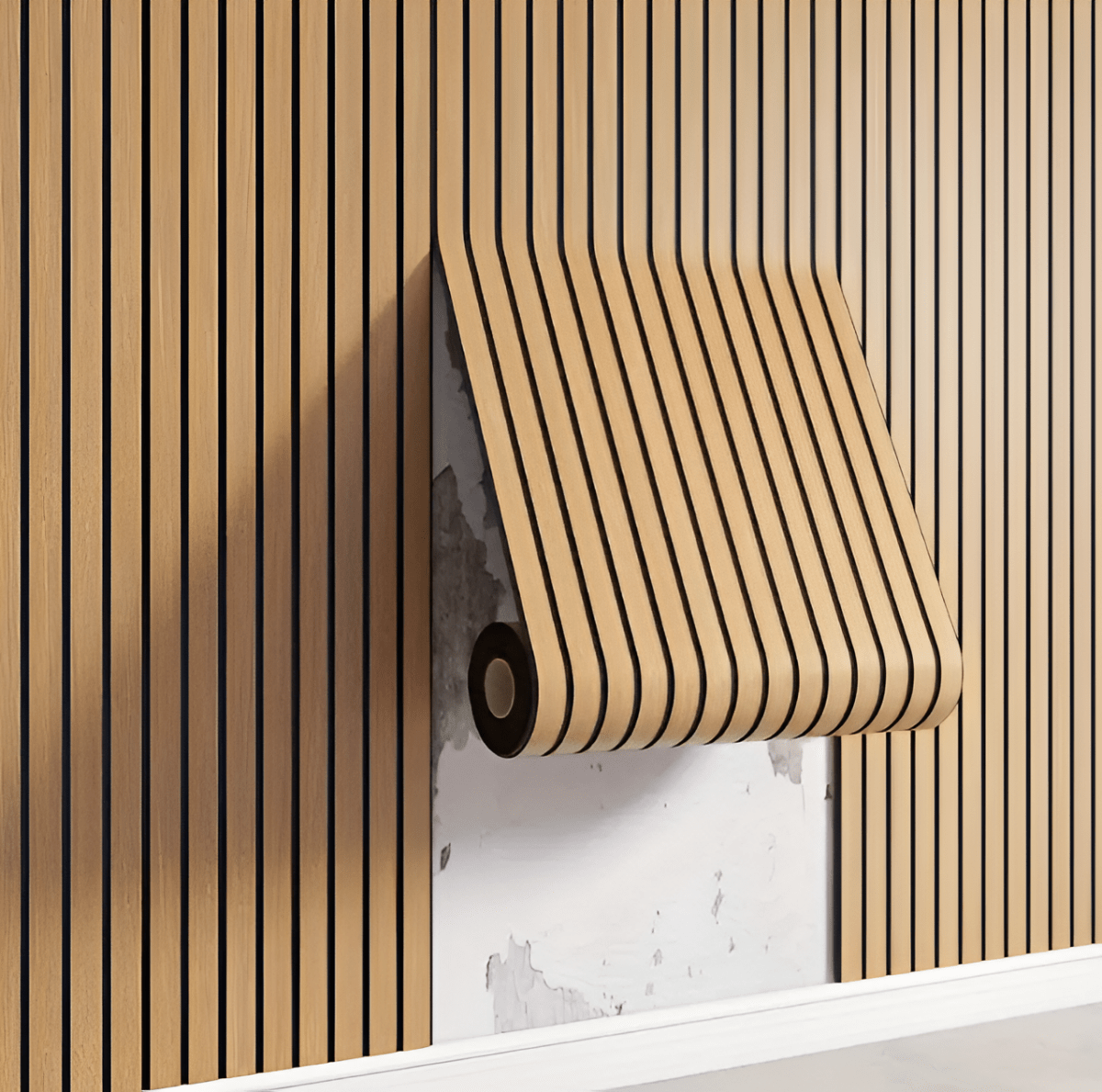 Self-Adhesive Wood Panels for Stylish Wall Design 1