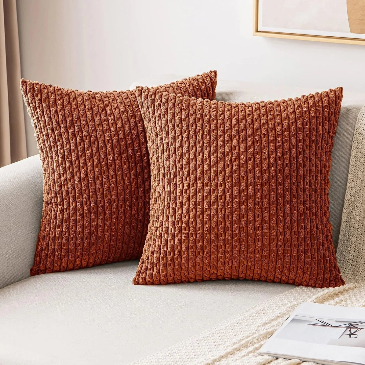 Corduroy Cushion Covers with Boho Style – Velvia