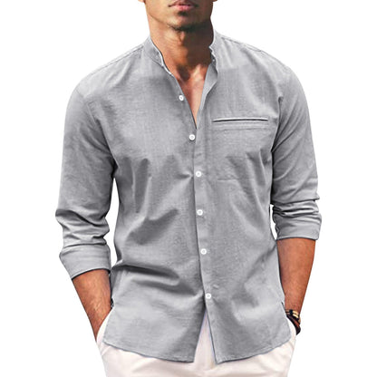 Stylish plus-size autumn shirt for men – Hayes