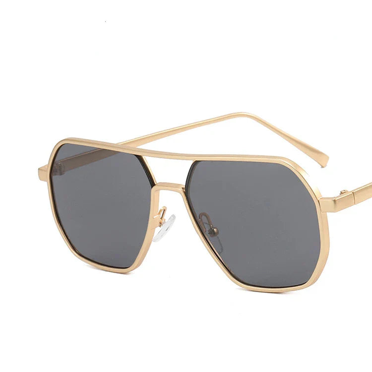 Classic men's sunglasses with metal frame & UV400 protection – Matteo