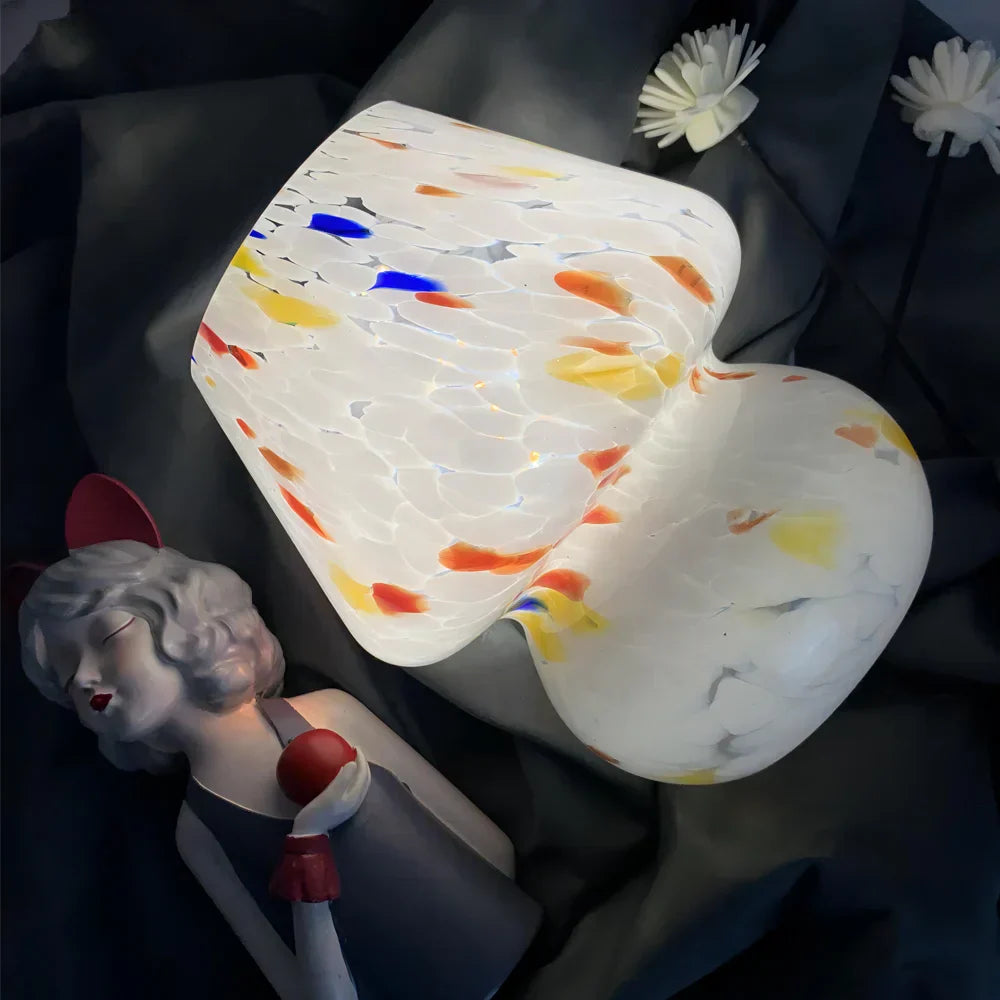 Aesthetic Glass Mushroom Lamp - LumiMush