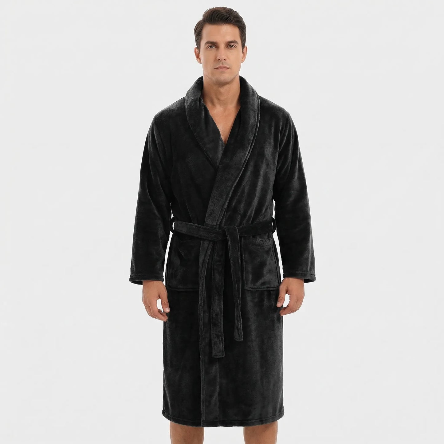 Shawl Collar Full-Length Dressing Gown - Derrick