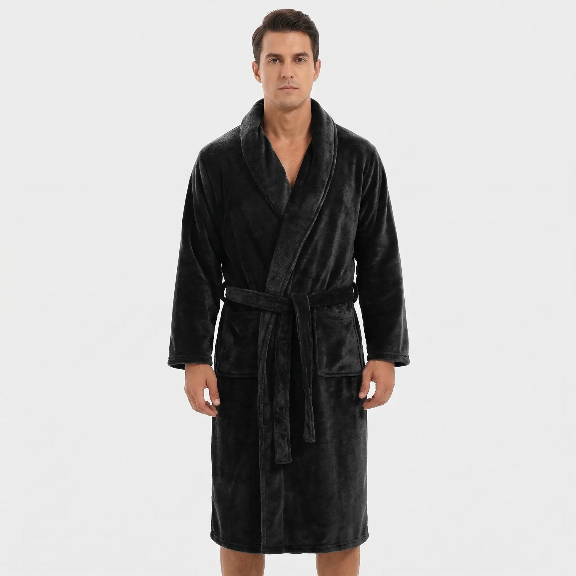 Shawl Collar Full-Length Dressing Gown - Derrick