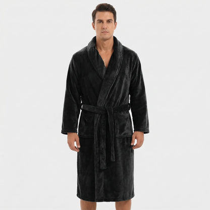 Shawl Collar Full-Length Dressing Gown - Derrick